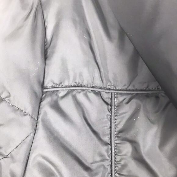 Juicy Couture Puffer Coat Jacket Feather Down Hooded Pockets Black Size Large - Picture 9 of 13